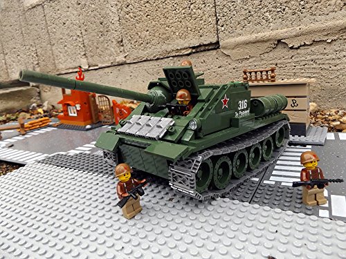 Modbrix 2467 – ☭ Rote Armee Jagdpanzer SU-85 Panzer inkl. custom Sowjetische Soldaten aus original Lego© Teilen ☭ - 8