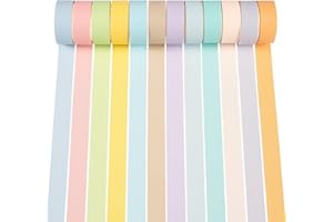 YUBX - 6 rotoli di nastro adesivo in carta decorativa, per scrapbooking, artigianato, bricolage, colore: oro 6