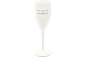 Koziol 3440525 Chers No.1 You are My Sunshine Flûte à champagne en plastique
