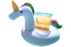 Bargain Wells Unicorn Inflatable Drink Holder – Pool Bath Hot Tub Cup Float