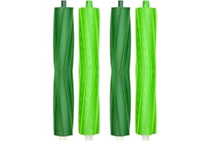 TAI XIN BATT 4 Piezas Cepillos de Goma para iRobot Roomba i3 i3+ i4 i4+ i6 i6+ i7 i7+ i8 i8+ E5 E6 Robot Aspirador Rodillo Piezas de Repuesto