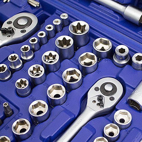 BITUXX® Ratschenschlüssel Werkzeugkoffer 171-teilig Knarrenkasten Ratschen Knarren Schlüssel - 8