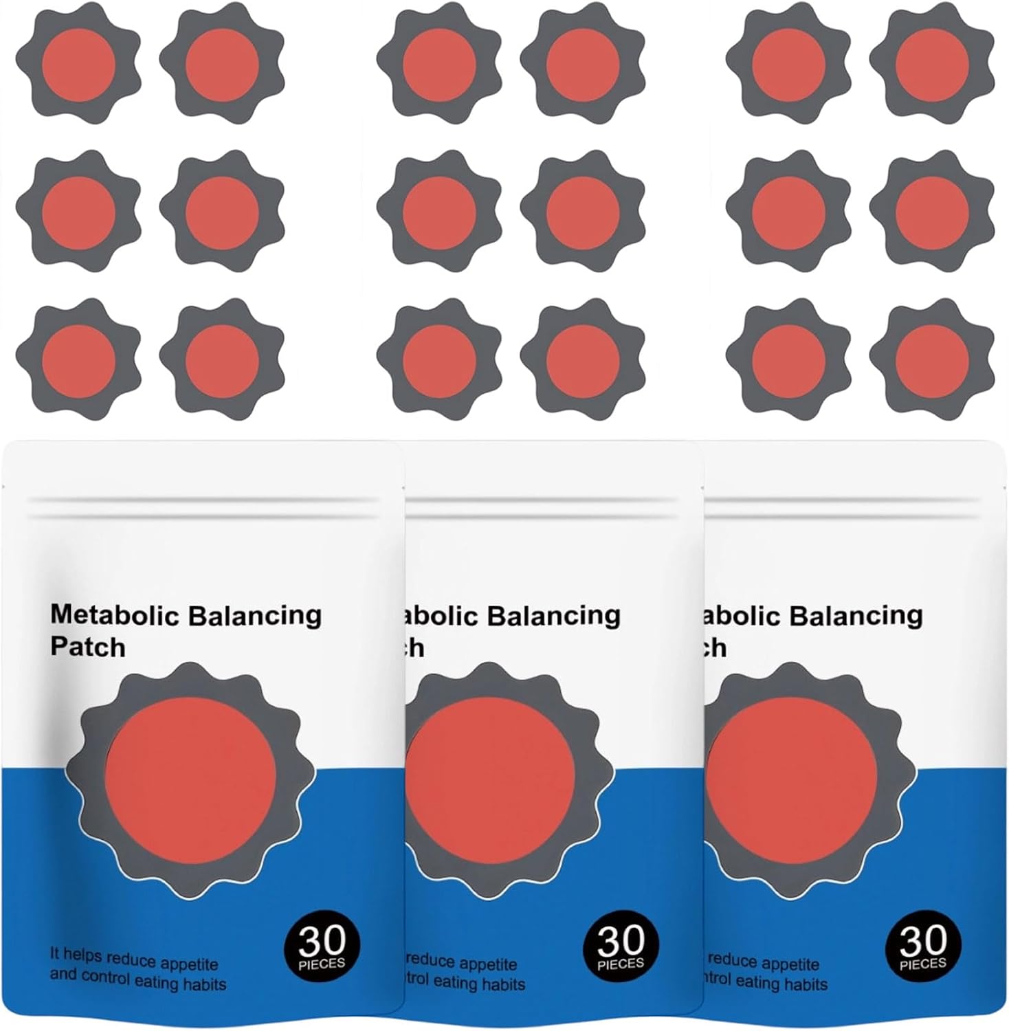 90 parches adelgazantes, Naturales para Adelgazar y Metabolizar el Abdomen, Para el Equilibrio Metabólico, Calmante Suave para Todos los Tipos de Cuerpo