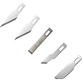 Modelcraft PKN1705 5 Assorted Blades for #1 Knife, Metal, 3.7 cm