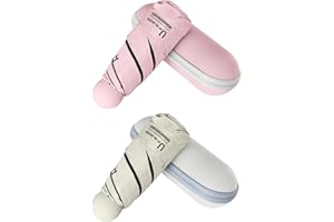 BAODINI Reise-Mini-Regenschirm für Geldbörse mit Etui – kleiner kompakter UV-Regenschirm, Sonnenschutz, leicht, kleiner Taschenschirm mit Etui für Damen und Mädchen