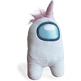 YuMe Among Us Unicorn Şapkalı Beyaz Pel&uuml;ş Fig&uuml;r 30 cm Toys