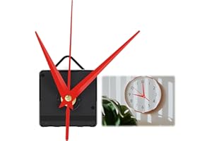 wlertcop meccanismo Orologio Kit meccanismo Orologio al Quarzo Silenzioso Kit Movimento Orologio da Parete Parti di Ricambio e lancette Ottimo per Orologio da Parete Artigianato Fai-da-Te Albero
