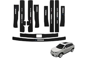 ENFILY Protezione per davanzale della Porta in Fibra di Carbonio, Protezione Posteriore per Suzuki Vitara, Pedale di Benvenuto, Protezione Antisdrucciolevole per Lo Styling Auto Accessori (10 Pezzi)