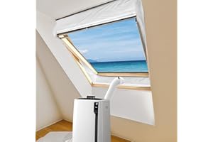 AOUQEE fenster klimaanlage abdichtung, Air Con Fenster-Kit, klimaanlage fensterabdichtung, Air Conditioner Fenster-Kit für mobile Klimaanlage, Wäschetrockner, 190x50cm