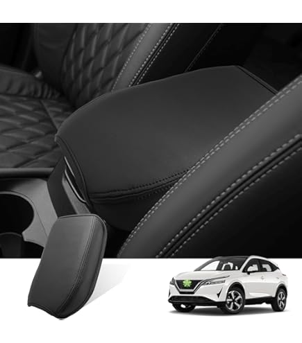 Auto Armlehnenpolster Für Nissan Qashqai J12 | PU Leder Mittelkonsole Abdeckung