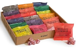 ‎WALLY AND WHIZ Wally and Whiz – Taste Kit Dänische Vegane Weingummi mit 9 Geschmacksrichtungen – Vegan, Glutenfrei, Allergenfrei – Dänische Gourmet-Süßigkeiten - Fruchtgummi mit natürlichen Zutaten - 198g