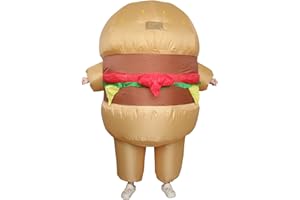 IRETG Patatine Fritte Costume Gonfiabile Divertente Hamburger Costume Cibo Costumi per Donna Uomo Adulto Carnevale Halloween Parade Party Cosplay