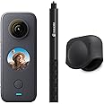 Insta360 ONE X2 360 Degree Action Camera PREMIUM Kit includes Invisible Selfie Stick + Lens Cap