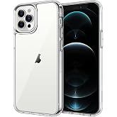 JETech iPhone 12 Pro MAX Case, Anti-Yellowing, HD Clear | Case Protection Anti-Shock, Hard PC Back, Anti-Scratch, Clear TPU B