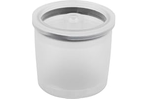 QINLORGO Capsula di caffè ricaricabile da 0,4 once 1,4 x 1,5 pollici per macchina da caffè Illy trasparente