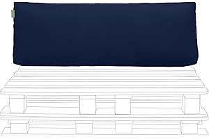 Gardenista Garden Pallet Furniture Cushions | For Standard Euro Pallet Back Cushion | Outdoor Water Resistant Wood Sofa Pillow | Durable & Comfy Pallet Seat Cushions (Back Cushion, Navy Blue)