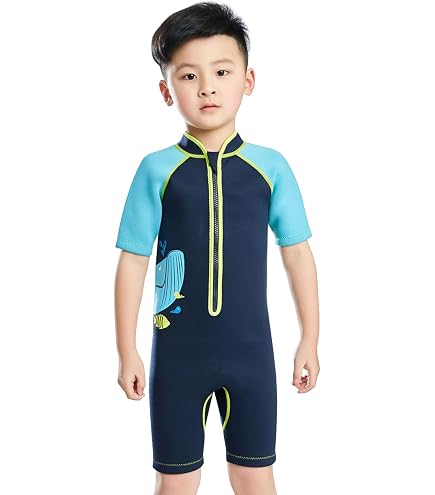 Combinaison Shorty Néoprène Natyfly Enfant 2,5mm - Protection UV Et Thermique - Pour Surf, Natation, Plongée