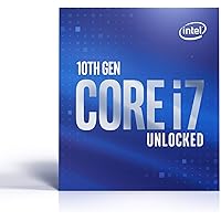Intel Core i7-10700K Desktop Processor 8 Cores up to 5.1 GHz Unlocked LGA1200 (Intel 400 Series Chipset) 125W…