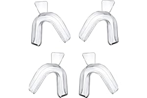 SEPKUS 4 Piezas Ferula Descarga Bruxismo Ferula Antironquidos Silicona Ferula Bruxismo Protector Bucal Para Dormir Ferula Descarga Protector Bucal Bruxismo Retenedor Dental