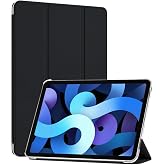 Microsonic Apple iPad Pro 11 2025 i&ccedil;in Kılıf (A3357-A3358) Slim Translucent Back Smart Cover Siyah [iPad Pro 11 2025 ile Uyum