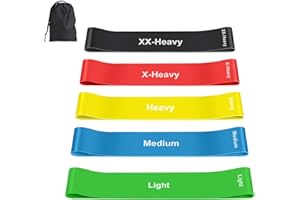 Set 5 Bande Elastiche Fitness Panathletic - 5 Livelli Resistenza, Con Borsa E Guida Esercizi - Foto 6