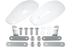 Motoforti 1 Paia Moto 10mm Diametro Del Foro Manubrio Paramani Paramani Parabrezza Deflettori Protector per Harley per Honda per Yamaha Trasparente