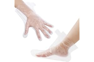 TUCNOEU 200 Stück Paraffinbad Handmaske und Fuß Maske Set Paraffinbad für Hände und Füße Einweg Kunststoff Tasche Größerer und Dickerer Für Parafinwachsbad