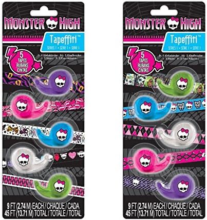 Monster High Tapeffiti Decorative Tape 5-Roll Pack