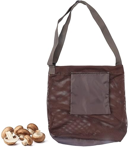 Borsa A Rete Per Raccolta Funghi - Leggera, Pieghevole E Con Tasca Esterna - Foto 8