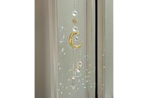 Zosutetoxo Crystal Suncatcher, Capteur de Soleil en Cristal avec Cristaux de Suncatcher & Prisme, Décoration de Fenêtre Suspendue pour Capteur de Lumière à Suspendre