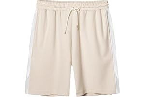 Harbrosrce Short Sport Homme Rnning Jogging Ete Shorts Court Entraînement Physique Fitness Short Coton Bermuda Short avec Poches Coupe Ample