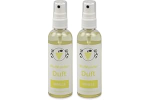 ‎WCWUNDER WcWunder Toilettenduft, Toilettenparfüm, Geruchsblocker 2x100ml PET-Flasche Vanille