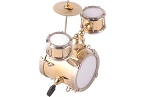 FTVOGUE Ornement de tambour en laiton Instrument de musique décor de tambour réplique ensemble de batterie 3.39 * 3.15 * 2.32in