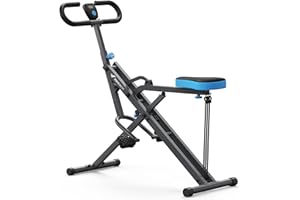 MERACH 2 IN 1 Kniebeugen Rudergerät/mit Halter, Squat Machine Faltbare Kniebeugenmaschine, Glute Machine für den Gesäß, Bein und Core Training für Zuhause und Fitnessstudio, Max 160 KG – R07/R07 Pro