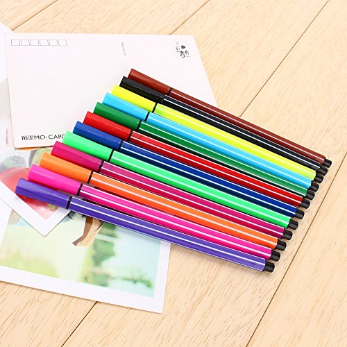Waschbar Aquarell Stifte Farbig Bleistift Set Marker Malerei Zeichnung Kunst Zubehör Für Kinder Erwachsene Malbuch Zeichnung Skizzieren ( Farbe : 12 Colors ) - 8