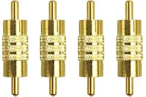 Greluma 4 pz adattatore connettore RCA maschio a maschio, accoppiatore RCA