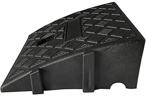 BAVOKON Bordillo para Automóvil,Rampas Umbral Portátiles,25×27×11cm,Bordillo Liviana Y Portátil, Umbral para Puertas para Automóvil, Remolque, Camión, Bicicleta, Motocicleta