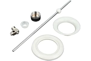 tecuro Barre de traction pour bonde et trop-plein excentrique 205 mm x Ø 5 mm, laiton chromé