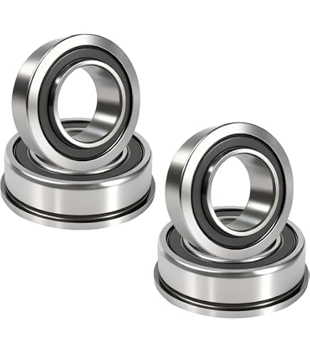 Sourcing Map Roulement à Billes Bride ABEC-3 Chromé FR8-2RS - Lot De 2, Haute Précision Et Durabilité
