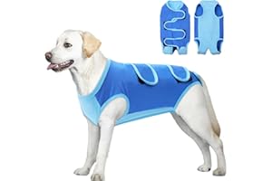ASENKU Body Post Operatorio Cane Femmina Tutina Recupero Cane per Ferite Pigiama per Cani Protezione Postoperatoria Vestito Cane Colletto Alternativo Dopo l'intervento Chirurgico