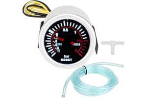 Dingln Öldruckmessgerät, 2 Inch 52mm 12V LED Digital Turbo Boost PSI Messgerät Meter Zeigeranzeige BAR