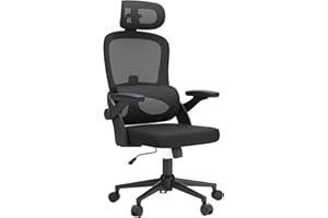 ‎SIHOO SIHOO M102C Bürostuhl Ergonomisch Schreibtischstuhl, Drehstuhl mit 3D-Armlehnen, Hohe Rückenlehne Lendenwirbelstütze Nach Oben und Unten, Höhenverstellung und Wippfunktion Schwarz