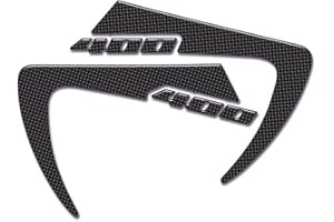 Resin Bike Motorcycle 3D Stickers Compatible with Suzuki Burgman 400 From 2006. Corner Guards Protections from Impact and Scratches. Pair of Resin Stickers - Made in Italy