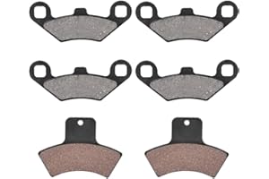 Akozon 6 pastillas de freno delanteras y traseras de hierro para Polaris Sportsman 500 4x4 1998-2002