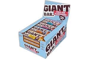 CR SNACKING Giant Bars Flapjack Chocolate Topped Mix (Pack of 20) - Bulk Chocolate Bars Individually Wrapped, Snack Bars Multipack | Oat Bars, Chocolate Mix, Flapjack Multipack Bars