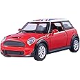 PNJB Mini Sports Car, Mini Racing Care, Scale 1: 22, Die-Cast Collectible Car, Pull-Back Car, Classic Style Mini Car, Play Car Model, Red (1 Pcs)