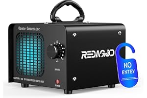 Generatore di Ozono 48000 mg/h, Redagod Purificatore d'Aria, Elimina Odori Animali Domestici Odore di Fumo, Timer Ozone Macchina 300㎡, Filtro Aria, Deodorante Auto, Per la Casa Ufficio, Hotel