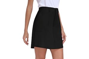 MoFiz Spódnica golfowa damska spódnica tenisowa z szortami i kieszeniami na lato szybkoschnąca spódnica sportowa do pracy w golfa
