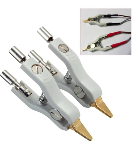 Kit Cavi Di Prova Per LCR Metro Chiloskit, 4 BNC Con Pinze A Coccodrillo, Sonde Kelvin Per Induttanza, Capacità, Resistenza