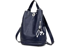 DEERWORD Femme Sac a Dos Sacs à Main Portés Bandouliere Feminin Ados Original PU Cuir 5255 1pc Ensemble